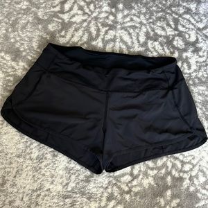 Lululemon Black run athletic workout shorts size 8